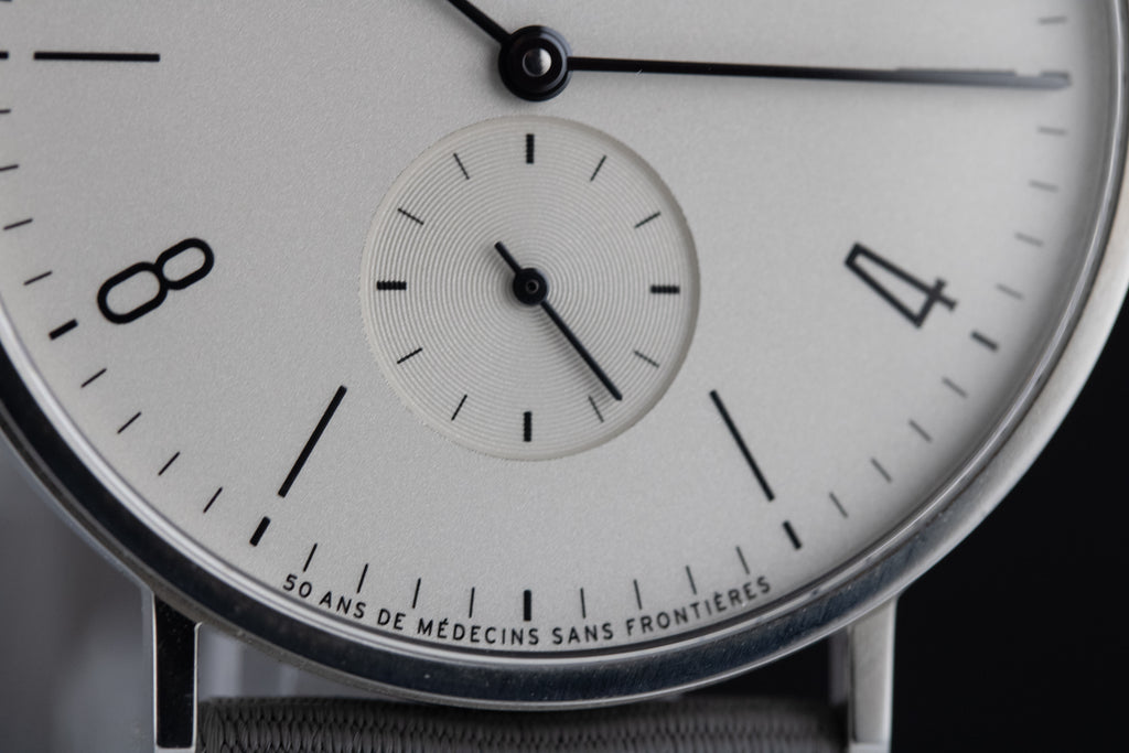 NOMOS Glashütte Tangente 38 50 Years of Doctors Without Borders 165.S50 Limited Edition