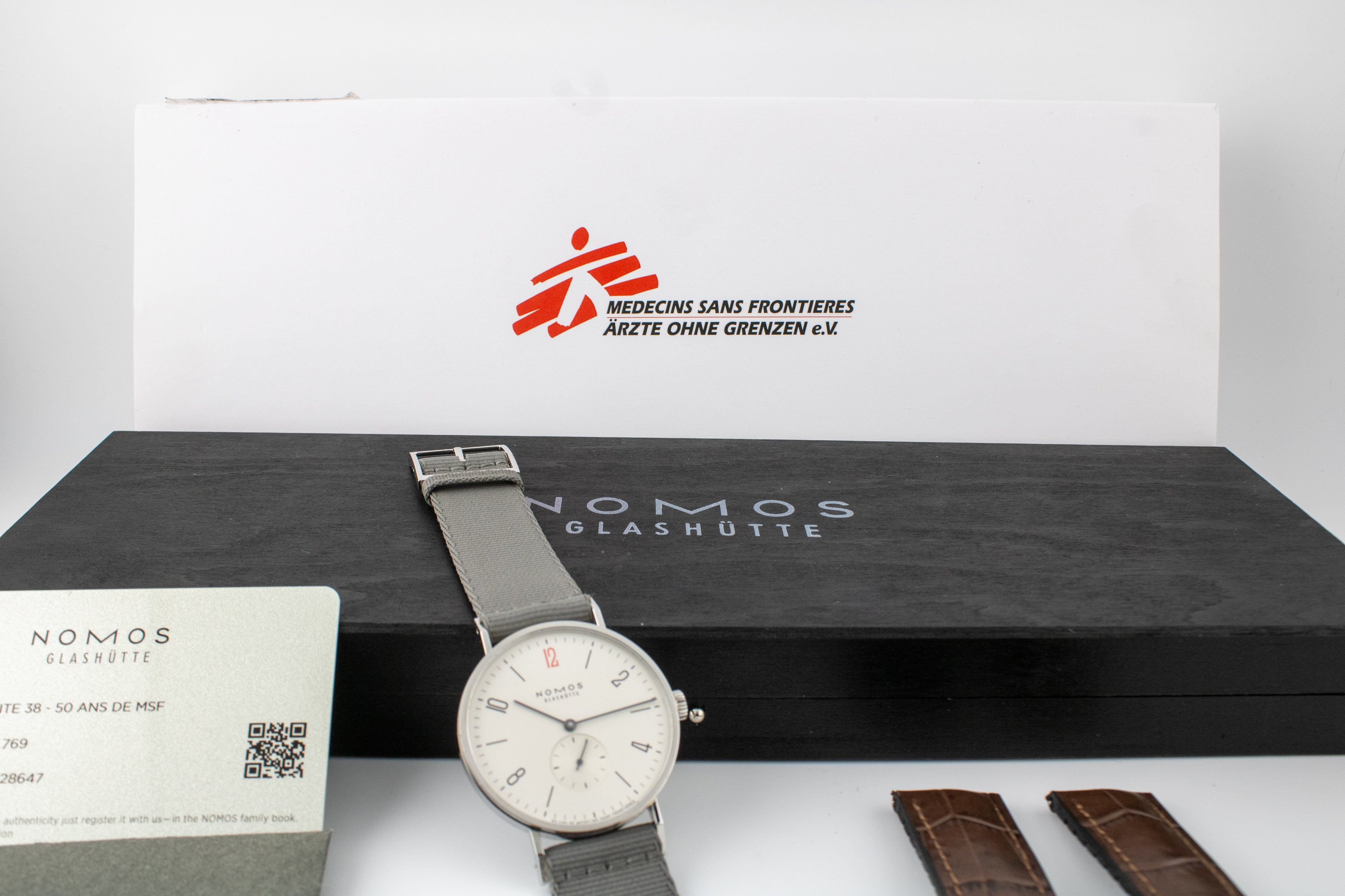 NOMOS Glashütte Tangente 38 50 Years of Doctors Without Borders 165.S50 Limited Edition