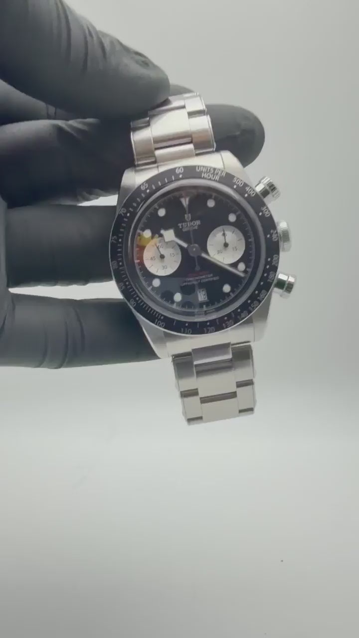 Tudor Black Bay Chronograph 79360N Reverse Panda 41mm 3-Link Bracelet