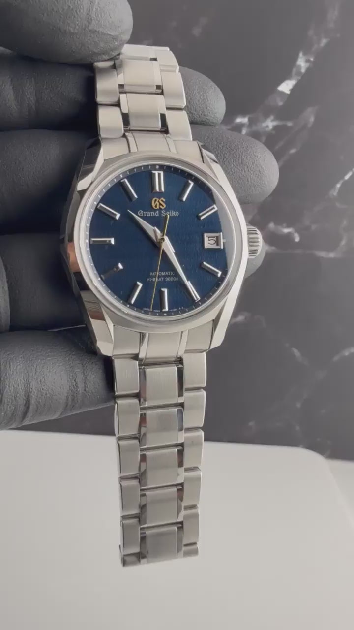 Grand Seiko Heritage Hi-Beat SBGH353 Blue Dial Full Set