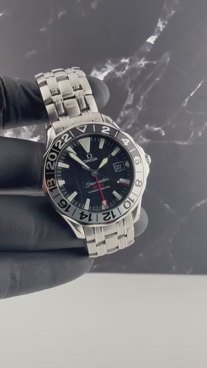 Omega Seamaster 300 GMT "50th Anniversary" Black Dial on Bracelet 2534.50 with Box