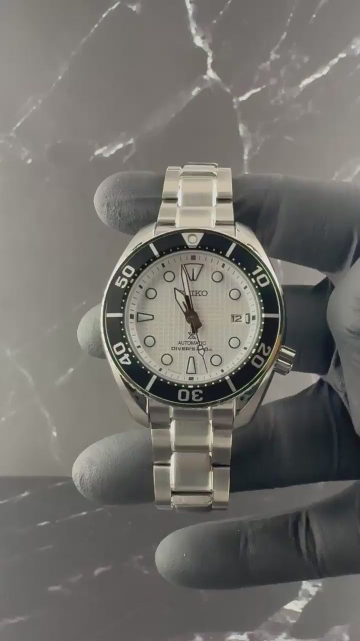 Seiko Prospex White Dial on Steel SPB427J1 Complete Open Date