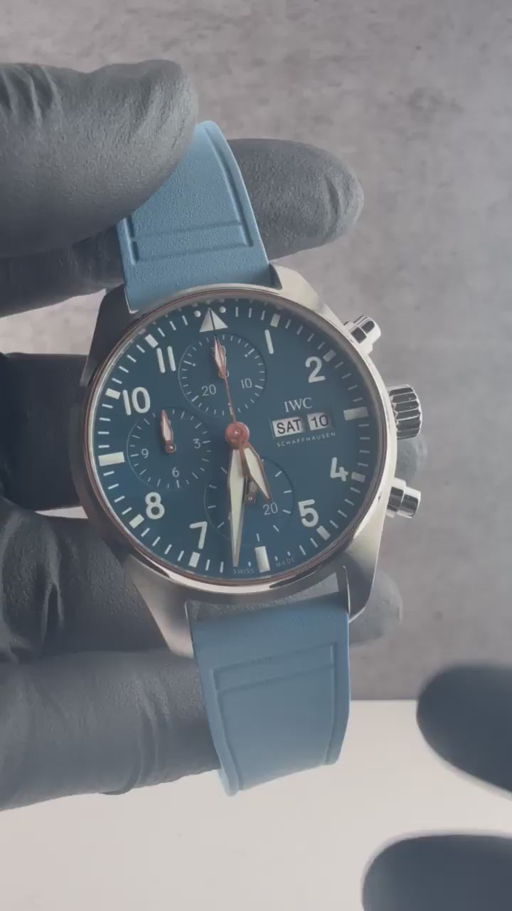 IWC Pilot's Watch Chronograph 41 Blue Dial on Rubber IW388117 Complete 2026