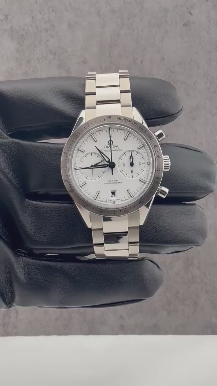 2015 Omega Speedmaster '57 Titanium White Dial 331.90.42.51.04.001 Full Set