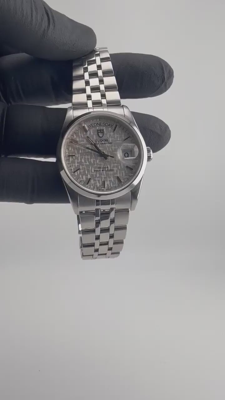 Tudor Prince Date+Day 76200 Silver Linen Dial Automatic