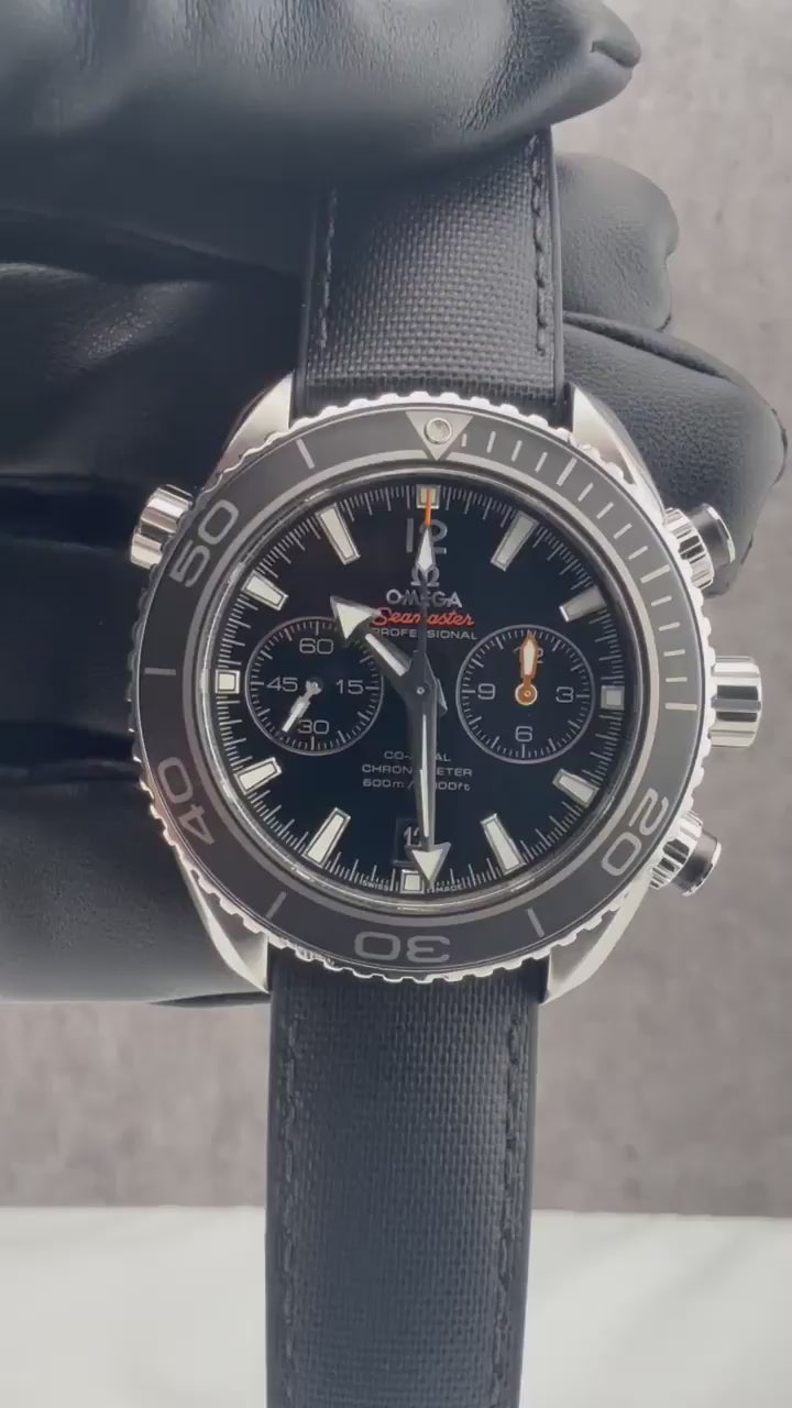 Omega Seamaster Planet Ocean Chronograph 232.30.46.51.01.003 Fresh Omega Service