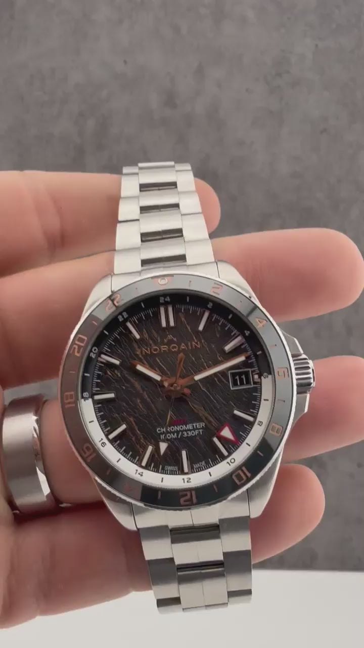2024 NORQAIN Adventure NEVEREST GMT Glacier 41mm N1100.22S02.G01 Full Set