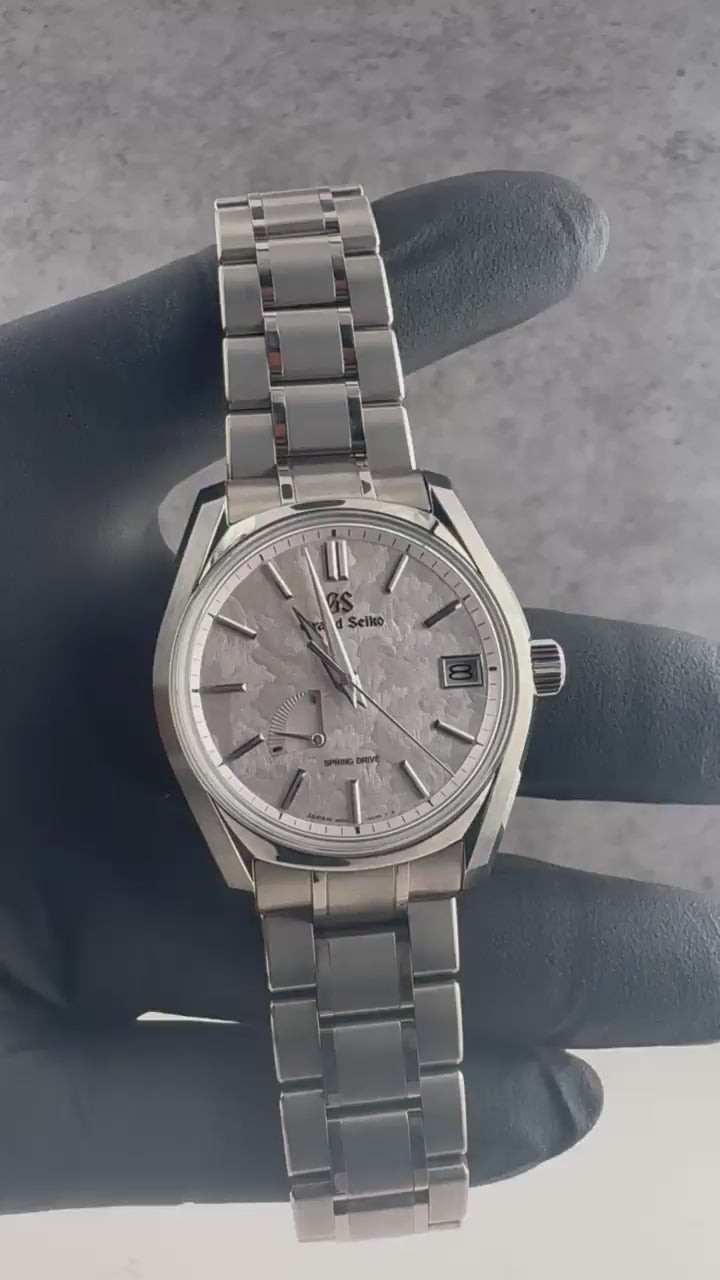 Grand Seiko Heritage Collection Blossom Shunbun Dial on Titanium sbga413 with Box