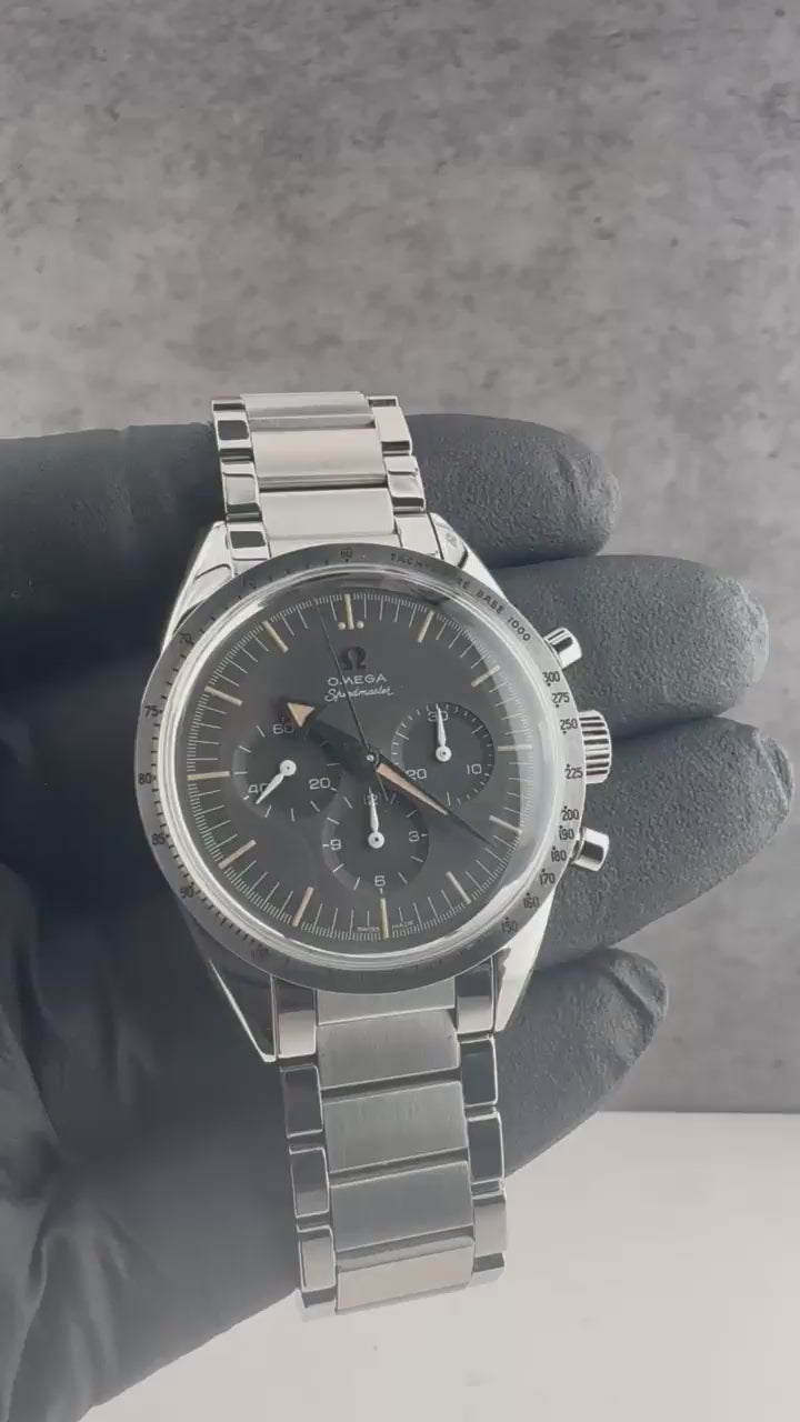 Omega Speedmaster '57 Trilogy LE Gray Dial on Stainless Steel 311.10.39.30.01.001 Complete 2017